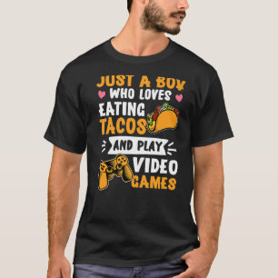 Bara en Boy Gaming Taco Gamer Taco Viva México T Shirt
