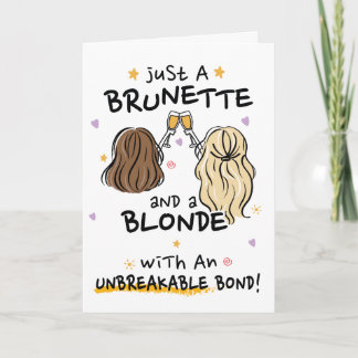 Bara en brunett och en blondin inbjudan