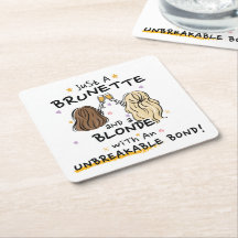 Bara en brunett och en blondin Underlägg