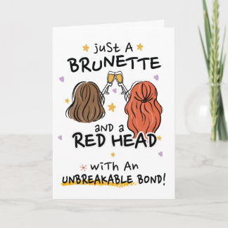 "Bara en Brunette och en Red Head-inbjudan" Inbjudan