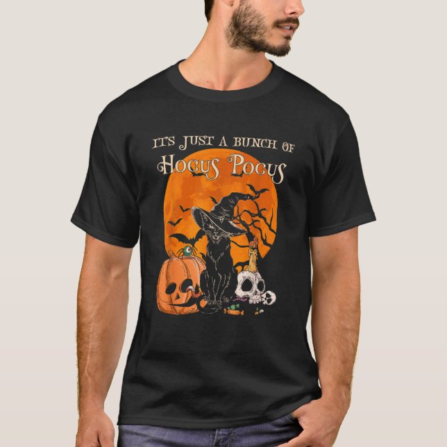Bara en bunch av Hocus Pocus Distress Costume T Shirt (Framsida)