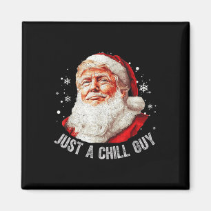 Bara en Chill-grabbar Julfonen Santa Trump Julafto Magnet