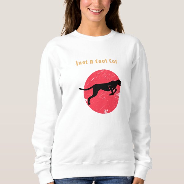 Bara en cool katt – panter t shirt (Framsida)