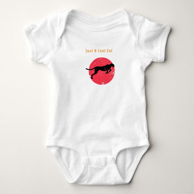 Bara en Coola Cat - Panther T Shirt (Framsida)