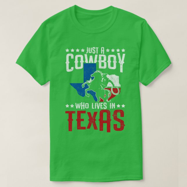 Bara en cowboy som bor i Texas T Shirt (Design framsida)
