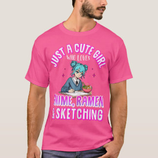 Bara en cute-flicka som Kärlekar skal och skräp T Shirt
