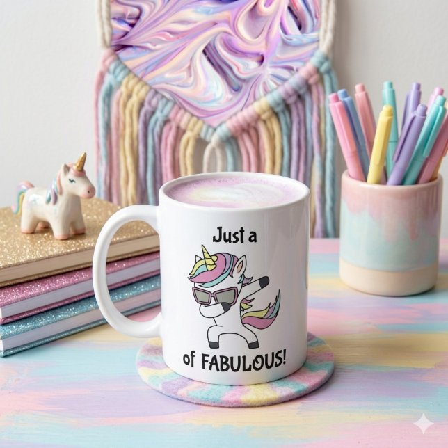 Bara en (dab) av fantastiskt! Enhörning Kaffemugg (Skapare uppladdad)