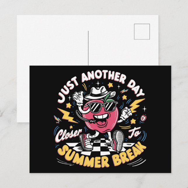 Bara en dag närmare sommaren Break-läraren Vykort (Fram/baksida)