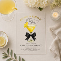 Bara en droppe äldre Lemon Drop födelsedagsfest