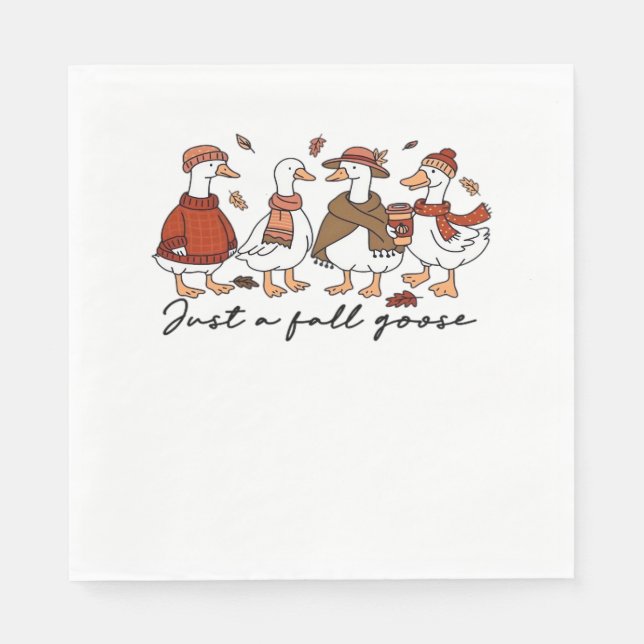 Bara en Fall Goose Classic T-Shirt Pappersservett (Framsidan)