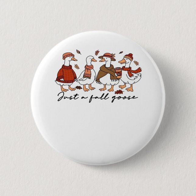 Bara en Fall Goose Oversized T-Shirt Knapp (Framsida)