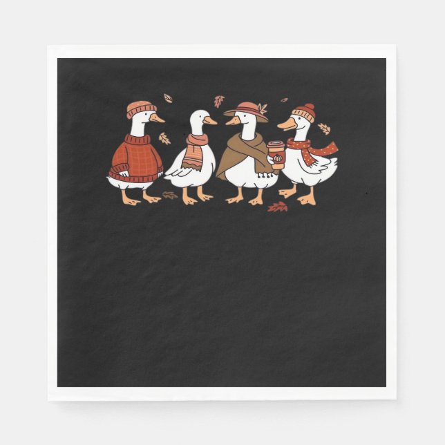 Bara en Fall Goose Oversized T-Shirt Pappersservett (Framsidan)