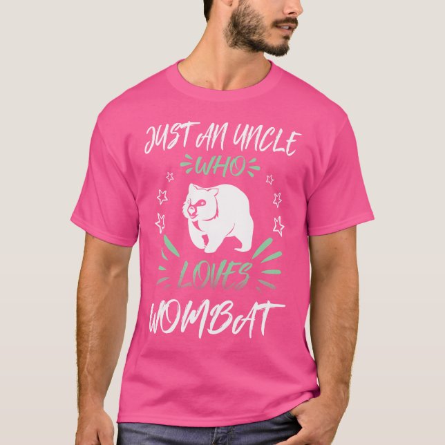 Bara en farbror som Kärlek Wombat T Shirt (Framsida)