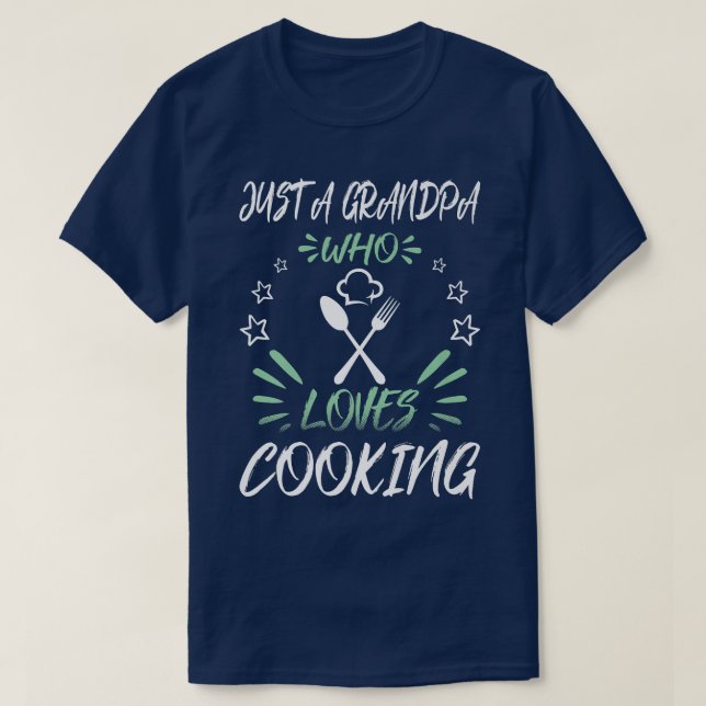 Bara en farfar som Kärlek CookingT-Shirt T Shirt (Design framsida)