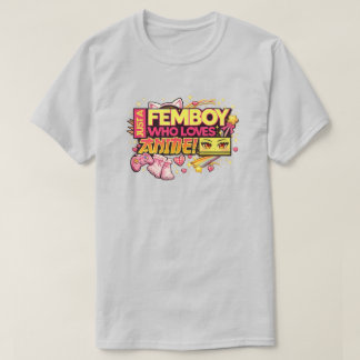 Bara en fempojke som älskar Anime Gamer Kawaii T Shirt