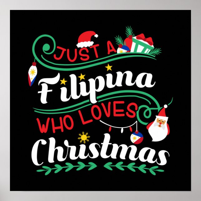 Bara en filippina som Kärlek jul Poster (Framsidan)