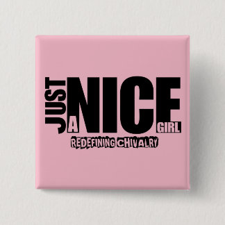 Bara en fin flickknapp knapp