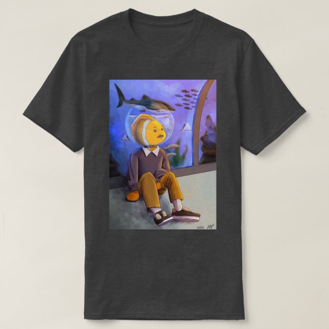 Bara en fisk t shirt (Design framsida)