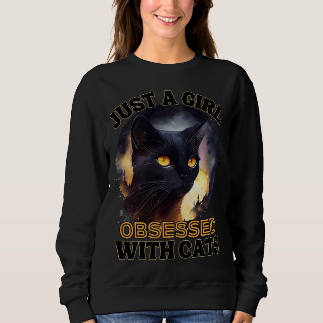 Bara en flicka Cat T Shirt (Framsida)