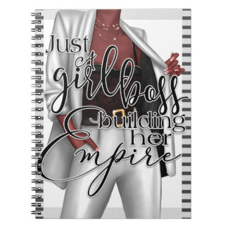 Bara en flicka Chef som Bygger sin Empirs bärbara Anteckningsbok