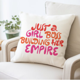 Bara en flicka Chef som Bygger sitt imperium Kudde