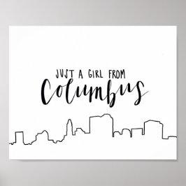 Bara en flicka från Columbus Poster