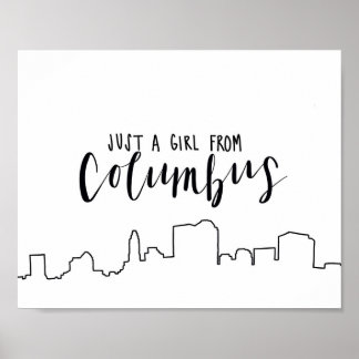 Bara en flicka från Columbus Poster