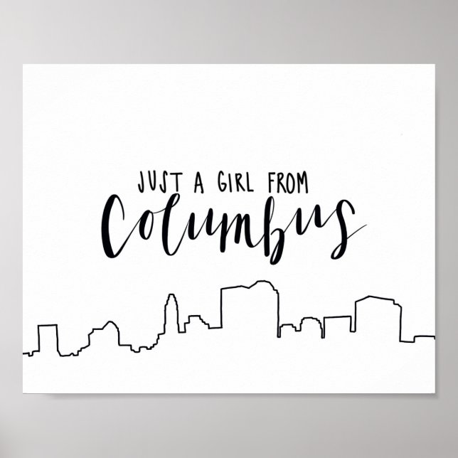 Bara en flicka från Columbus Poster (Framsidan)