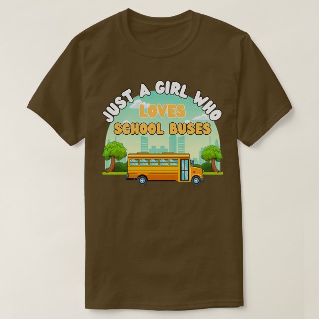 Bara en flicka i kärlek i buss 3 1 t shirt (Design framsida)