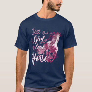 Bara en flicka i Kärlek med en häst vintage T Shirt
