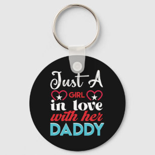 Bara en flicka i Kärlek med sin pappa Valentine Nyckelring