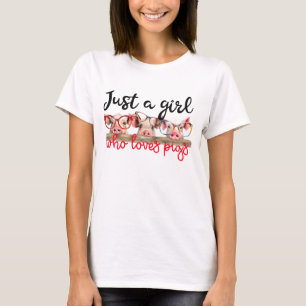 Bara en flicka kärlek grisar t shirt