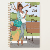 Bara en flicka med plan | Cute Black Girl Design P