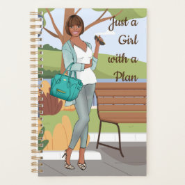 Bara en flicka med plan | Cute Black Girl Design P