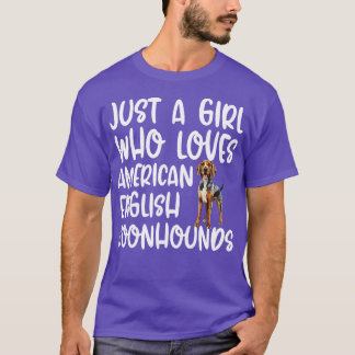 Bara en flicka som älskar amerikanska engelska kon t shirt