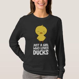 Bara en flicka som älskar ankor t shirt