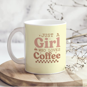 Bara en flicka som Älskare Coffee i Kärlek Coffee Kaffemugg