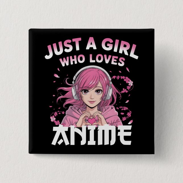 Bara en flicka som animerar kärlek knapp (Framsida)