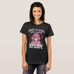 Bara en flicka som animerar kärlek t shirt