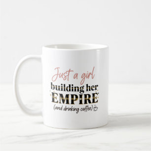 Bara en flicka som Bygger sitt Empire Girl Chef Kaffemugg