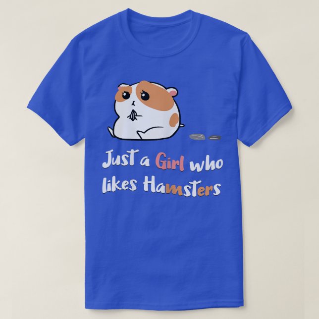 Bara en flicka som gillar Hamsters Clothing Women  T Shirt (Design framsida)