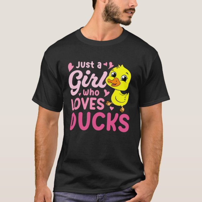 Bara en flicka som i kärlek Anka skördar jordbruks T Shirt (Framsida)