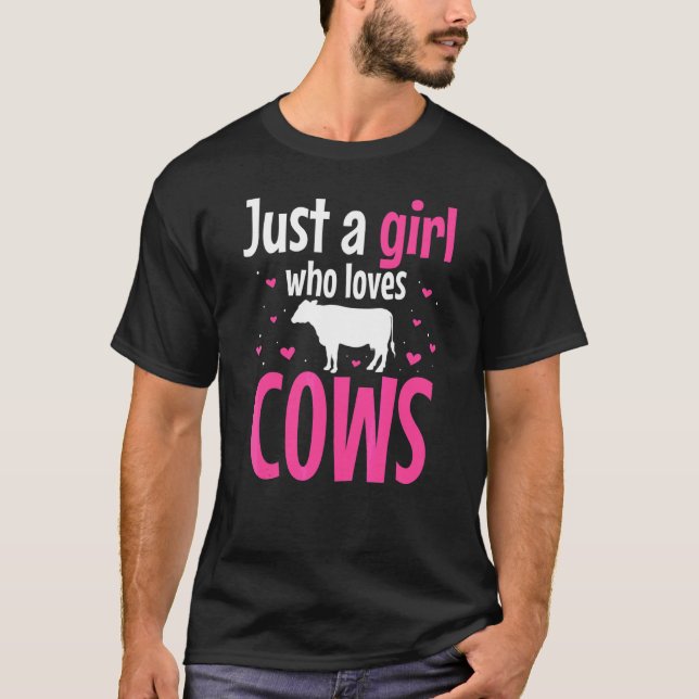 Bara en flicka som i Kärlek får kött från lantbruk T Shirt (Framsida)