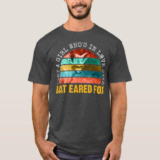 Bara en flicka som i kärlek med fladdermus fruktad t shirt