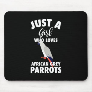 Bara en flicka som Kärlek African Grått Parrot Musmatta
