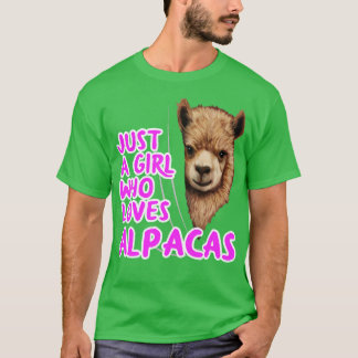 Bara en flicka som Kärlek Alpacas T Shirt