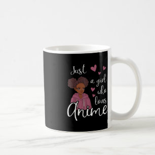 Bara en flicka som kärlek Anime African American Kaffemugg