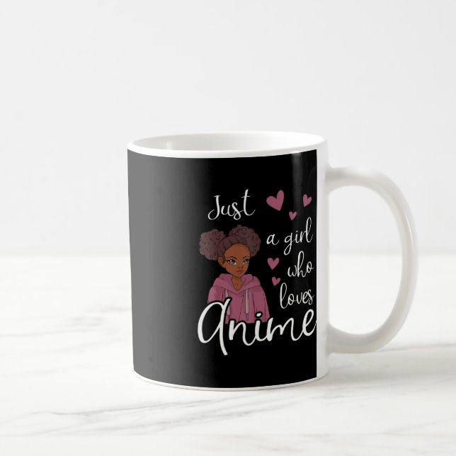Bara en flicka som kärlek Anime African American Kaffemugg (Höger)