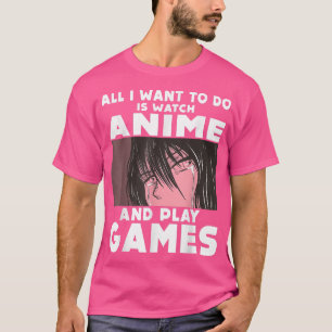 Bara en flicka som Kärlek Anime and Video Games Ja T Shirt