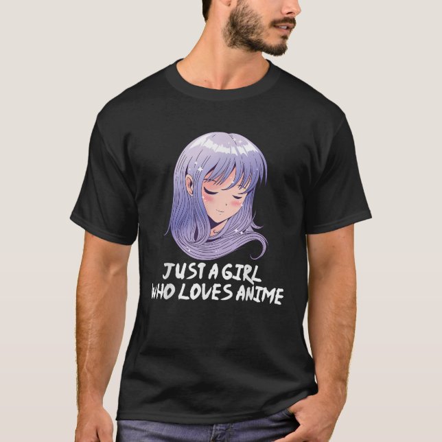 Bara en flicka som Kärlek Anime jape Gi T Shirt (Framsida)
